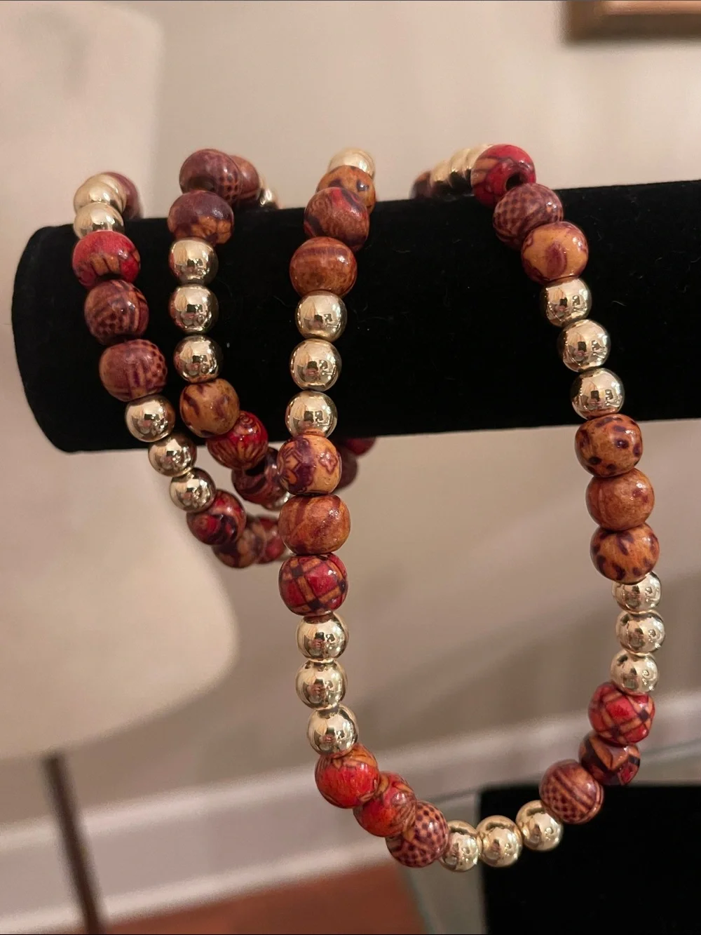 Vintage long beaded